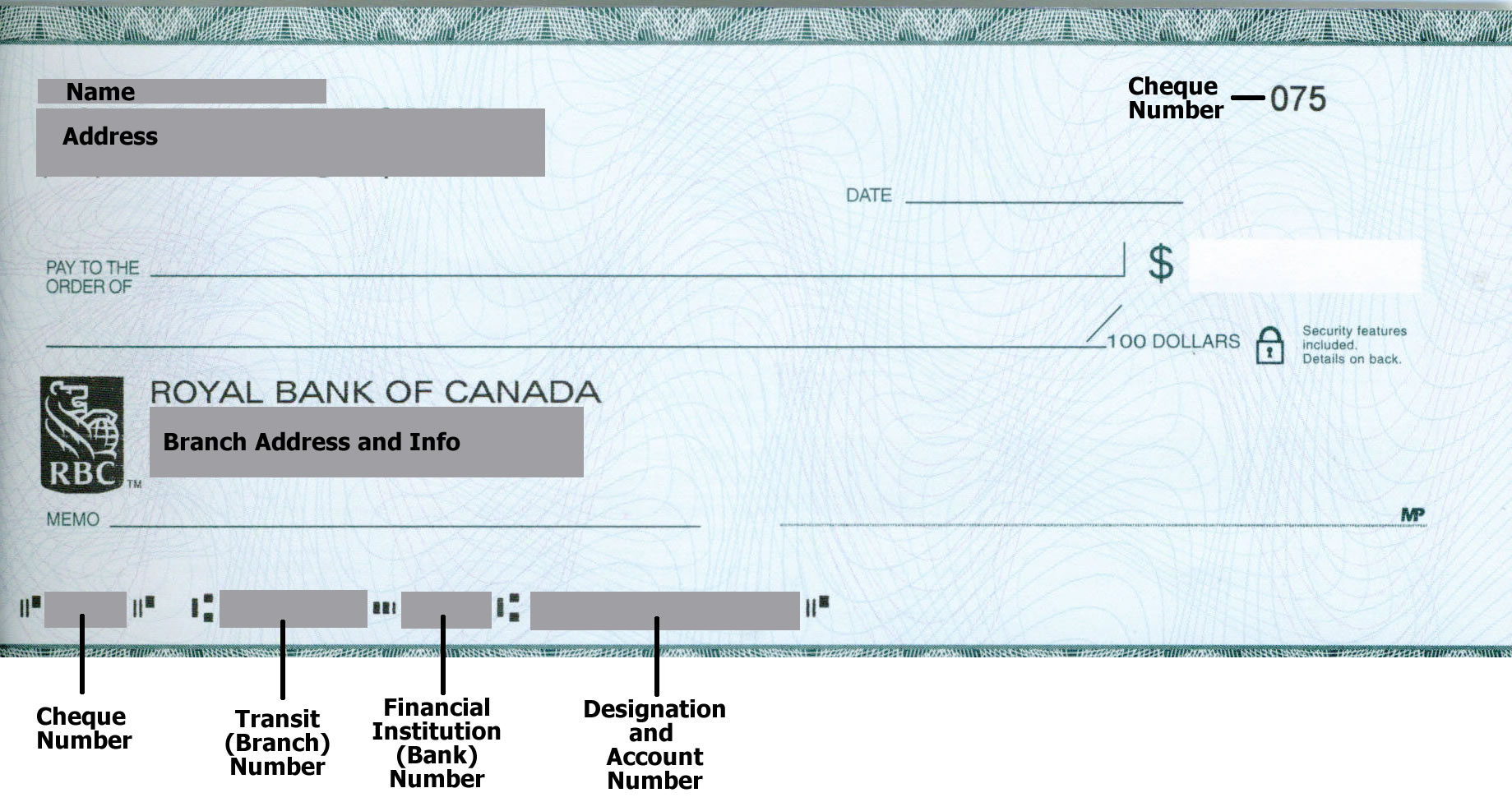 rbc void cheque